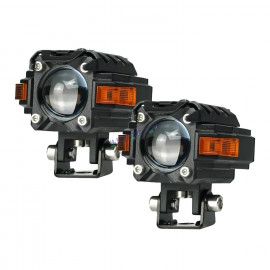 HJG Hazard Series S59 Single Lens Foglight 80W | Red DRL & Amber Hazard Projector