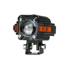 HJG Hazard Series S59 Single Lens Foglight 80W | Red DRL & Amber Hazard Projector