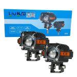 HJG Hazard Series S59 Single Lens Foglight 80W | Red DRL & Amber Hazard Projector