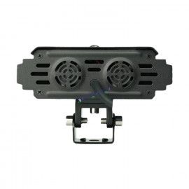 HJG Hazard Series S61 Foglight 120W | Triple 3 Lens Projector with Red DRL & Amber Hazard (2pc)