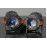 HJG S-82 Foglight Projector Lens Foglight 80W with Hazard Indicator Projector Lens Fog Light 80W Foglight Ultra Wide Dual Intensity LED Fog Lights White/Yellow Universal For All Cars & Bikes