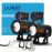 HJG S-82 Foglight Projector Lens Foglight 80W with Hazard Indicator Projector Lens Fog Light 80W Foglight Ultra Wide Dual Intensity LED Fog Lights White/Yellow Universal For All Cars & Bikes