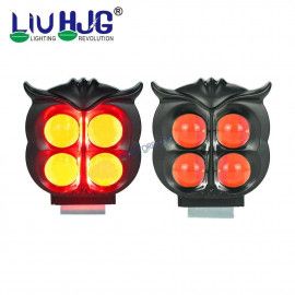 HJG 4 LED Owl Devil Foglight Foglamp HJG Car Accessories Led Headlights Mini Driving Lights Led Fog Lights For Motorcycle Lights, Set of 2 HJG Owl Foglight