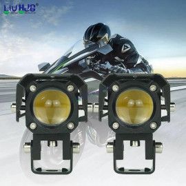 HJG 80W Mini Drive New Version Devil Mini Drive New Version 6 80W (40 * 2) Future 1 LED Mini Drive Light Red Devil Eye Light Co2 Multiple Connecting Red Yellow White Color With Canbus Kit