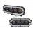 HJG Future 4 Lens with Animated RGB DRL 120W 4 Lens MEGA DRIVE Fog Light For Bike/Car/Thar/Jeep ( Cool White, 60W each * 2 = 120W Total ) - Pack of 2 Future Eyes 4 Lens with RGB Multi DRL