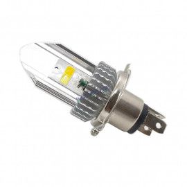 HJG H4 Leaf New Model White Yellow Leaf LED Headlight Bulb H4 For All Motorcycles (Low and High Beam Bulbs (White/Yellow) White Yellow 30W) - Type H4