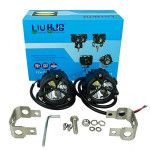 HJG Mercedes Y Lens Version 1.0 CREE Foglight Ultra Wide CREE Intensity LED Driving Fog Lights White (2*45W = 90W Total) Universal For All Cars & Bikes Off Road Foglights Spread LIU HJG Trident 1.0 Mercedes Y Lens Version 1.0 Foglight, Pack of 2