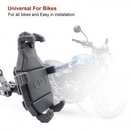 HJG Pro Spider Mobile Holder with Jaw Grip Damper Anti Vibration for Bike, Two Wheelers Universal HJG Mobile Holder Pro Spider Anti-Shake Anti-Theft Zero Vibration Shockproof Mobile Holder