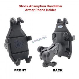 HJG Pro Spider Mobile Holder with Jaw Grip Damper Anti Vibration for Bike, Two Wheelers Universal HJG Mobile Holder Pro Spider Anti-Shake Anti-Theft Zero Vibration Shockproof Mobile Holder