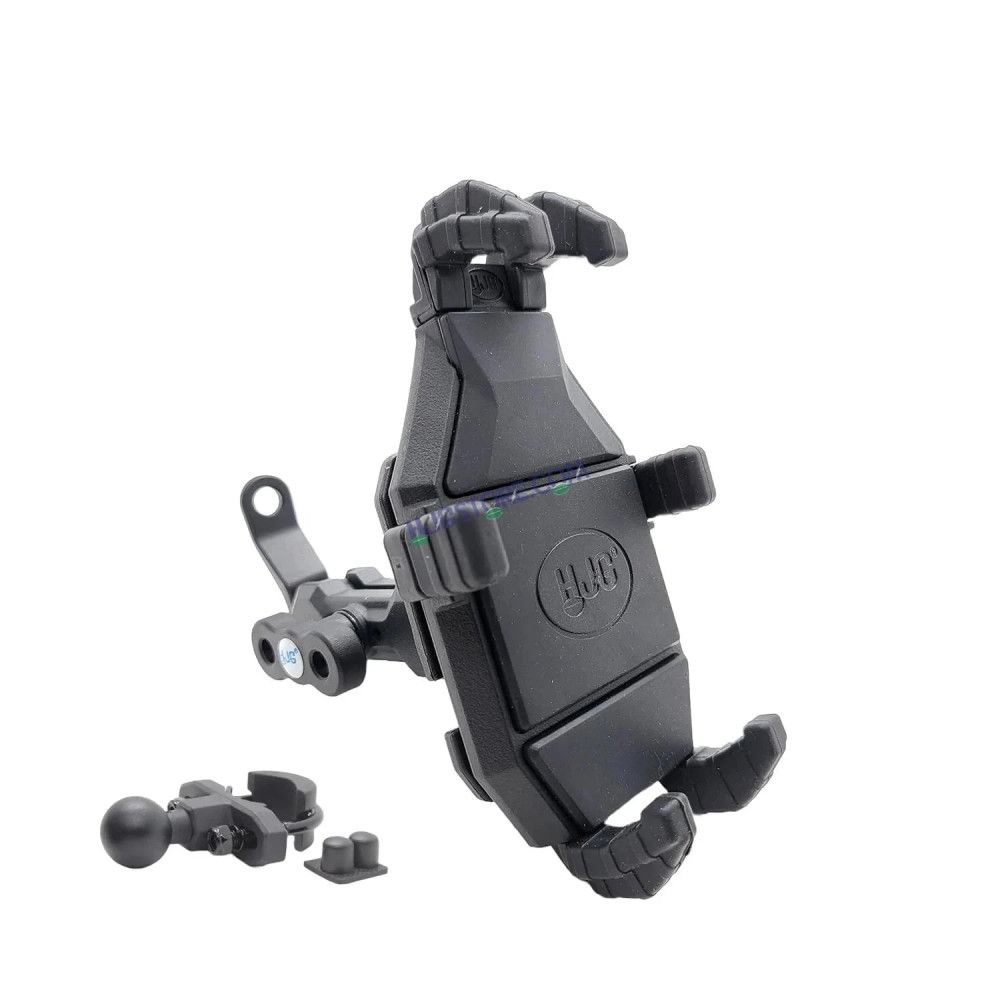 HJG Pro Spider Mobile Holder with Jaw Grip Damper Anti Vibration for Bike, Two Wheelers Universal HJG Mobile Holder Pro Spider Anti-Shake Anti-Theft Zero Vibration Shockproof Mobile Holder