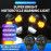 HJG Skull Indicator Skull Shape Turn Signal Lights Indicator Universal for All Bikes Models Turn Signal Lights Motorcycle Set of 2 HJG Skull Indicator