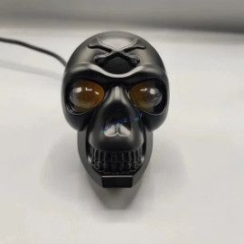 HJG Skull Red DRL Eye Foglight 120W Fog Light For Bike/Car/Thar/Jeep (Red Eye/Cool White/Yellow/Warm White, 120W) - Pack of 2 HJG New Model Skull Foglight, Pack of 2, Red DRL Skull