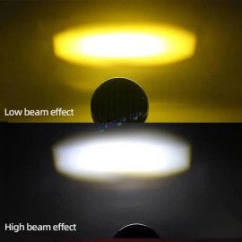 HJG Skull Red DRL Eye Foglight 120W Fog Light For Bike/Car/Thar/Jeep (Red Eye/Cool White/Yellow/Warm White, 120W) - Pack of 2 HJG New Model Skull Foglight, Pack of 2, Red DRL Skull