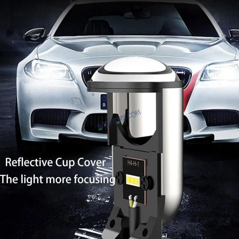 HJG Y6 Projector Lens H4 LED Bulb 50W HJG Y6 Projector Light Lamp H4 ...