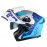 JIEKAI Motorcycle Helmet 902 Blue Rose Motorcycle Uncovered Helmet Flip up Chin Double Visor Full Face New Model