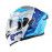 JIEKAI Motorcycle Helmet 902 Blue Rose Motorcycle Uncovered Helmet Flip up Chin Double Visor Full Face New Model