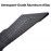 SHENAO Aerodynamic Wind Wing Mirrors | Rotatable Adjustable Metal Body | Universal Fit for Touring (Black)