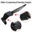 SHENAO Aerodynamic Wind Wing Mirrors | Rotatable Adjustable Metal Body | Universal Fit for Touring (Black)