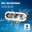 HJG 4 Lens with RGB Ring DRL 4 Projector Lens 1pc Foglight with RGB Ring 4 LED Projector Fog 60W with RGB DRL Foglight Ultra Wide Dual Intensity LED Fog Lights White/Yellow/RGB DRL Projector (60W) Universal For All Cars & Bikes
