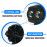 HJG Alien 2 Lens Projector Foglight 120W with Wide Spread White/Yellow/Warm White Light 120W 2pc Foglight Ultra Wide Dual Intensity LED Driving Fog Lights 3000K/4300K/6500K Universal For All Cars & Bikes Pack of 2