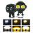 HJG Alien 2 Lens Projector Foglight 120W with Wide Spread White/Yellow/Warm White Light 120W 2pc Foglight Ultra Wide Dual Intensity LED Driving Fog Lights 3000K/4300K/6500K Universal For All Cars & Bikes Pack of 2