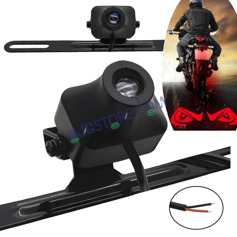 HJG Devil Eye Shadow Light License Plate Ground Projector Shadow Devil Eyes Red/Blue/White/Purple Universal for Two Wheelers/Cars/SUV Ground Devil Eyes Light Projection Universal For All Bikes and Cars LIU HJG License Plate Devil Eye Shadow Projector