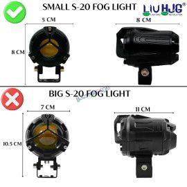 HJG Mini Mercedes Y Lens with Cooling Fan 80W Foglight Ultra Wide Dual Intensity LED Driving Fog Lights White/Yellow (2*40W = 80W Total) Universal For All Cars & Bikes LIU HJG Mini Mercedes Y Lens 80W with Cooling Fan Ultra Wide Light Throw