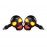 HJG Skull Indicator Skull Shape Turn Signal Lights Indicator Universal for All Bikes Models Turn Signal Lights Motorcycle Set of 2 LIU HJG Skull Indicator