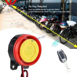HJG Two Way Alarm System Kit Keyless Start Digital Bike Alarm Kit for Two Wheeler Security HJG Anti-Theft Alarm System Kit (Loud Siren 125 dB, Flashing Light & Shock Sensor) Universal Fit for Motorcycles & Scooters  Two Way Alarm System Kit