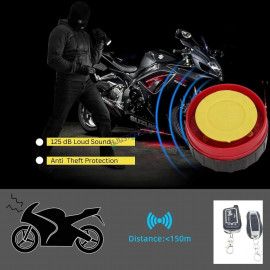 HJG Two Way Alarm System Kit Keyless Start Digital Bike Alarm Kit for Two Wheeler Security HJG Anti-Theft Alarm System Kit (Loud Siren 125 dB, Flashing Light & Shock Sensor) Universal Fit for Motorcycles & Scooters  Two Way Alarm System Kit