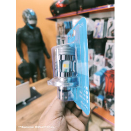 AKE 1 PC HJG Headlight LED H4 50W 2 Tone Yellow White With Waterproof Mini Projector Lens For Motorcycle Car Plug and Play Headlight Lamp, Bulb, Led 9-32 volt