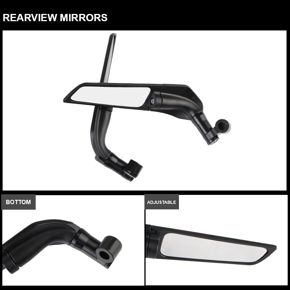 PROTAPER Universal Aerodynamic Big Rotatable Adjustable Mirrors ...