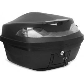 AKE 48L Motorcycle Tail Storage Luggage Topbox Case Taillight Waterproof Luggage Helmet Storage Box Universal