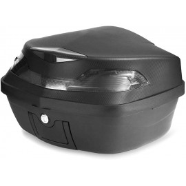 AKE 48L Motorcycle Tail Storage Luggage Topbox Case Taillight Waterproof Luggage Helmet Storage Box Universal