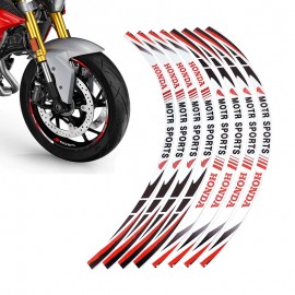 High Quality Motorcycle Tyre Waterproof Wheel Logo Sticker Rim Personality Reflective Stripe Honda Motor Sports Rim Sticker Red for both Wheels Both Sides High Quality Motorcycle Tyre Waterproof Wheel Logo Sticker Rim Personality Reflective Stripe Honda Motor Sports Rim Sticker Red for both Wheels Both Sides