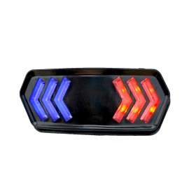 Motorcycle Fancy Led Backlight Tail Light with Two Colour Red & Blue Flasher Light for CD70 and CG125 Bikes