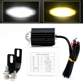 1 PCS Shilan L19 LED Car & Motorcycle Fog Driving Lights 15W 1500Lm High Low Beam White Yellow Lighting Projector Lens Motorbike Auto Other Headlights