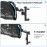 AKE - Adventure Combo Pack for Moto Vloggers (Pack of 2) – Helmet Chin Mount & Heavy Duty Handlebar/Crash Guard Camera Mount Clamp for GoPro, Insta360, DJI Action