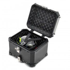 Silver Color 45-Litres Case Tail Box Luggage Fit Removeable Aluminum Top Box