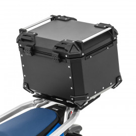 Silver Color 45-Litres Case Tail Box Luggage Fit Removeable Aluminum Top Box