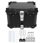 Silver Color 45-Litres Case Tail Box Luggage Fit Removeable Aluminum Top Box