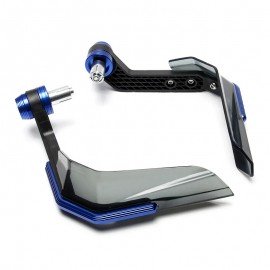 Motorcycle Aluminium Alloy + ABS Plastic Crystal Shade Hand Guard For 7/8 inches Handle Bars Blue