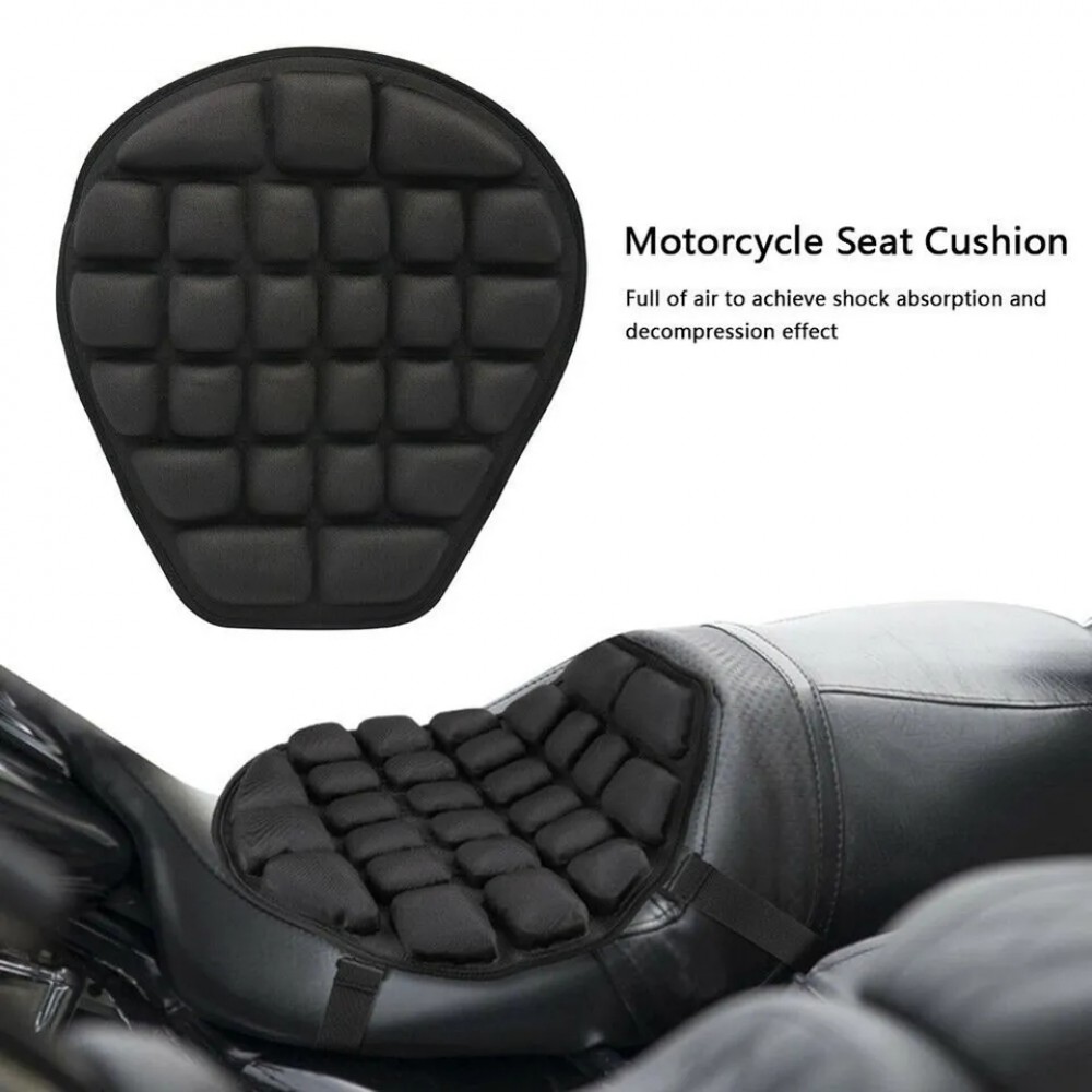 Motorcycle Honeycomb Gel Seat Cushion Decompression Cover Shock Absorbing Relief Air Mesh Cushions with Cover