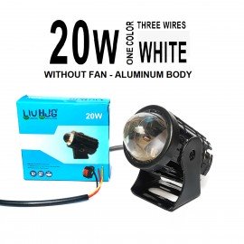 1-PCS Mini Driving Motorcycle Led Light 20w One Colour Single Tone High Low 3-Wires Led For motorcycle, Car, Jeep