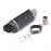 Motorcycle Dual Carbon Fiber Tip Slip On Matt Black