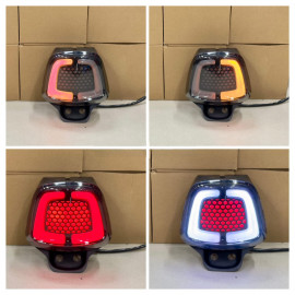 New Lava Round Back Light New Style with Indicator Brake Light Bracket Honda CG125