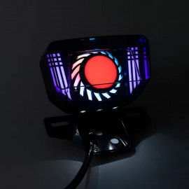 NEW Lava RGB Honda LED Smoke Back Light Tail Light with Indicators Turn Signal Fancy Sporty For Honda CD70 &amp; CG125