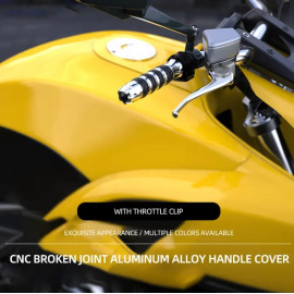 New Universal CNC Aluminum Rubber Rizoma Motorcycle Handle Grips Honda Suzuki Yamaha R033