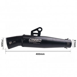 Universal Motorcycle GP CREED Warrior Exhaust Muffler Stainless Steel Escapes Pipe Motorcycle Exhaust System Tube pipe