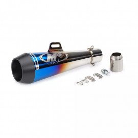 Motorcycle M4 Exhaust Chrome Multi without DB killer Size 320mm High Quality